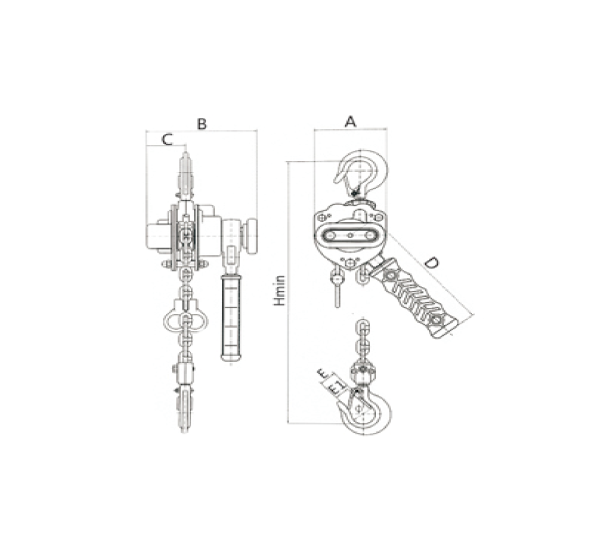 TOYO lever block drawing V3 type - Image 3